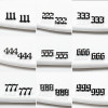 Cross-border new stainless steel fashionable personalized digital combination 111-999 earrings for girls simple mini earrings