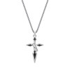 National fashion brand cross necklace for men and women, new Chinese style personality street retro pendant couple design fashion necklace