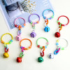 ins style colorful paint bell key ring pendant creative chain diy card ring 45mm jewelry accessories bag pendant