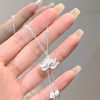 Lotus Tassel Necklace Women's New Popular Good Luck Lotus Pendant New Chinese Style Niche