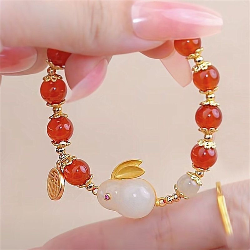 Good thing Peanut Bracelet Two Worlds Happy Classic Chinese Style Versatile Light Luxury Fashion Simple Hand Jewelry Wholesale