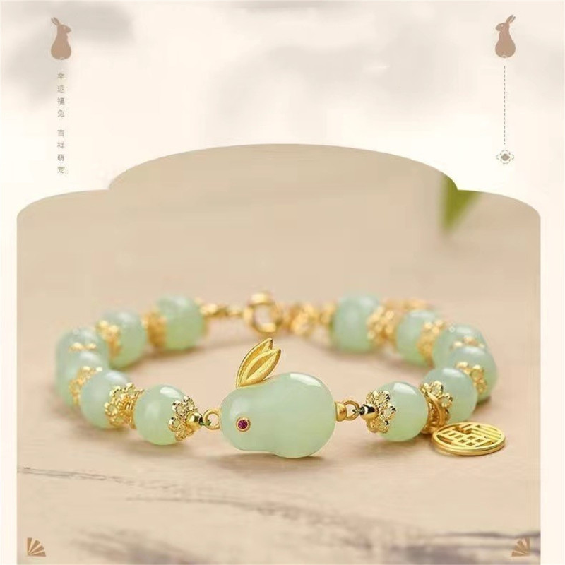 Good thing Peanut Bracelet Two Worlds Happy Classic Chinese Style Versatile Light Luxury Fashion Simple Hand Jewelry Wholesale