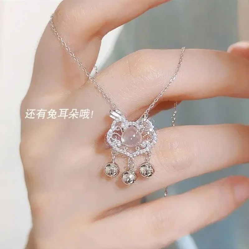 Xiangyun Bell Safe Lock Necklace for Women New Chinese Style Niche Rabbit Clavicle Chain Best Friend Gift for Girls
