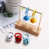 Handmade DIY painted candy color bell pendant keychain color spring buckle school bag key small fresh hanging