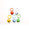 Handmade DIY painted candy color bell pendant keychain color spring buckle school bag key small fresh hanging