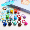 Handmade DIY painted candy color bell pendant keychain color spring buckle school bag key small fresh hanging
