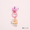 DIY creative simulation hands and feet cookies keychain pendant colorful bell spring buckle accessories ins style pendant