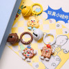 DIY creative simulation hands and feet cookies keychain pendant colorful bell spring buckle accessories ins style pendant
