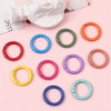25mm Japanese and Korean color alloy spray-painted round keychain diy jewelry accessories spring opening ring mobile phone hook