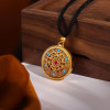 [No. 5 Necklace] Peace and Joy Couple Necklace A pair of couple braided rope pendants Peace Buckle Birthday Gift