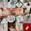 [No. 5 Necklace] Peace and Joy Couple Necklace A pair of couple braided rope pendants Peace Buckle Birthday Gift