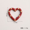 Handmade creative diy candy color simple love spring buckle love shaped open ring doll pendant bag pendant