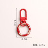 Candy color paint door buckle plus donut spring buckle diy key ring bag doll pendant bag pendant