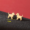 New cross-border simple and cute asymmetrical cat and puppy earrings ins personalized hollow love-shaped earrings wholesale