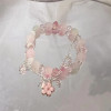 August bracelet bell safety lock cartoon bracelet ice crack kt eighteen seeds skull cat bracelet