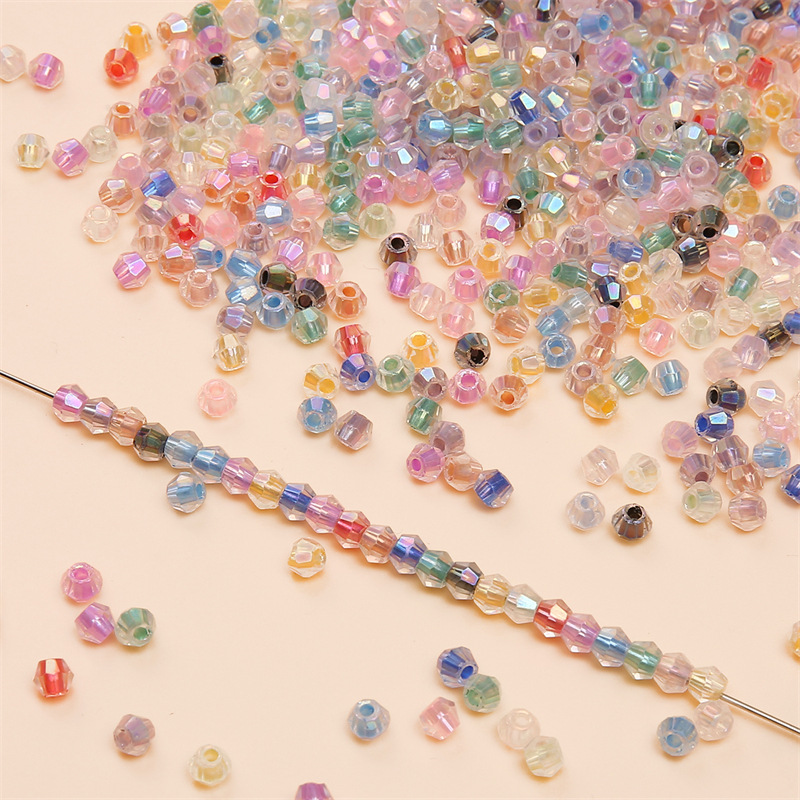 Faceted Symphony Diamond Crystal Beads Scattered Beads Handmade DIY Bracelet Necklace Bead Material Glass Jewelry Accessories