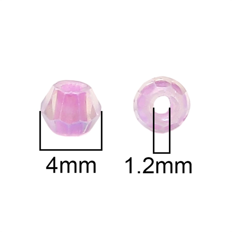 Faceted Symphony Diamond Crystal Beads Scattered Beads Handmade DIY Bracelet Necklace Bead Material Glass Jewelry Accessories