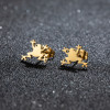 Foreign trade cross-border stainless steel cute animal earrings ins fashion cat rabbit alpaca piglet earrings wholesale