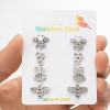 European and American cross-border small fresh stainless steel bee nest earrings 4 pairs of one card combination set earrings wholesale