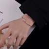 High-end water ripple bracelet women's solid bracelet young style high-end ins bracelet
