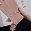 High-end water ripple bracelet women's solid bracelet young style high-end ins bracelet
