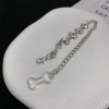 Gothic Irregular Puppy Bone Bracelet for Men and Women Couples Best Friend Accessories Simple and Medium
