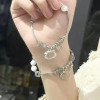 kitty cat bracelet female ins niche design simple and versatile couple student bracelet