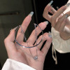 Small waist bracelet for women ins niche design half bracelet half chain high-end jewelry new style boudoir