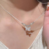 Butterfly necklace for women, versatile, high-end, ins style, light luxury, niche design, exquisite clavicle chain