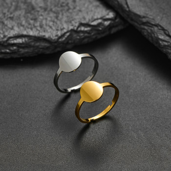 Cut glossy men's and women's temperament simple geometric ring ins fashion light luxury stainless steel personalized ring in stock