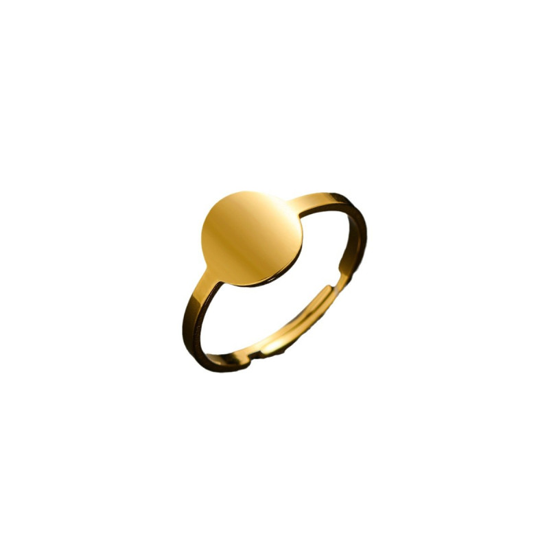 Cut glossy men's and women's temperament simple geometric ring ins fashion light luxury stainless steel personalized ring in stock