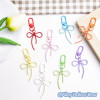 New style fugitive princess alloy hollow streamer bow keychain pendant colorful cute bag pendant wholesale