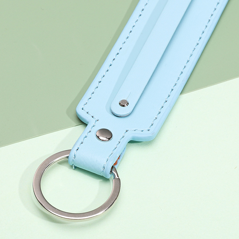 Leather keychain keychain pendant DIY jewelry accessories keychain pendant bag mobile phone chain pendant material