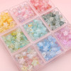 Frosted gold star acrylic five-pointed star beads diy handmade accessories beaded bracelet jewelry material