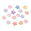 Frosted gold star acrylic five-pointed star beads diy handmade accessories beaded bracelet jewelry material