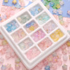 Frosted gold star acrylic five-pointed star beads diy handmade accessories beaded bracelet jewelry material