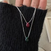 New water drop pendant necklace for women, simple and high-end clavicle chain, niche design, versatile and exquisite neck necklace accessories