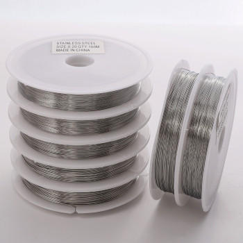 0.2-0.6mm soft steel wire single strand beading wire not easy to break handmade diy bracelet necklace material jewelry line