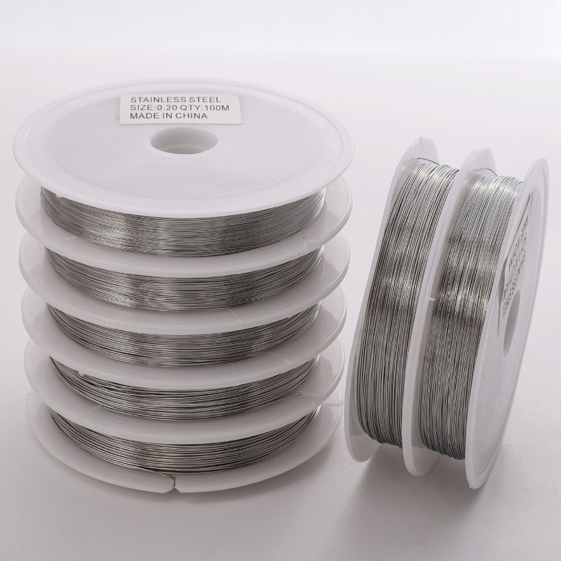 0.2-0.6mm soft steel wire single strand beading wire not easy to break handmade diy bracelet necklace material jewelry line