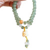 New Chinese-style lion awakening double-layered beaded glass bracelets for men and women retro bracelets high-looking ancient style hand accessories