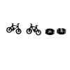 Stainless steel earrings for women Korean fashion cute mini bicycle earrings simple bicycle earrings wholesale