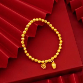 Bracelet for women, simulated ancient method, inherited solid ring, wedding bracelet, two-life joy bracelet, stacked and worn for a long time