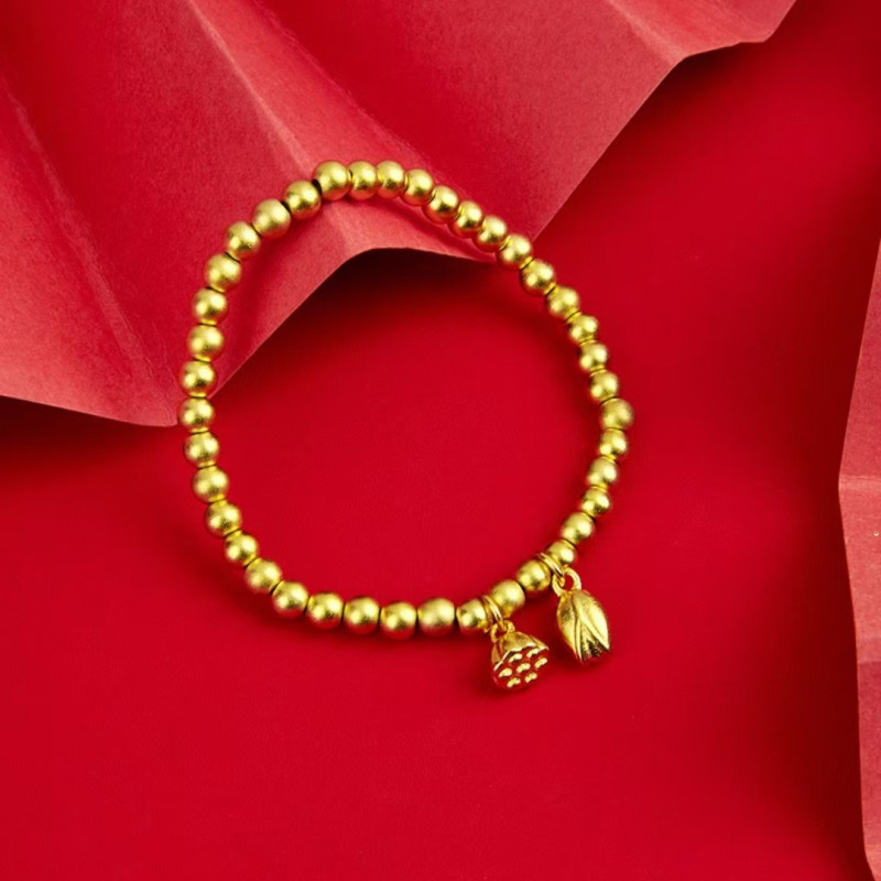 Bracelet for women, simulated ancient method, inherited solid ring, wedding bracelet, two-life joy bracelet, stacked and worn for a long time