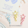 Macaron color five-pointed star with crayfish buckle DIY metal jewelry accessories materials wholesale doll bag hanging buckle