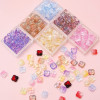 Glass Gradient Fat Osmanthus Beads Tori Loose Beads DIY Handmade Beading Material Bracelet Necklace Jewelry Accessories