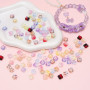 Glass Gradient Fat Osmanthus Beads Tori Loose Beads DIY Handmade Beading Material Bracelet Necklace Jewelry Accessories