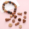 Guofeng Wenwan Gourd Ping'an Fu Wooden Beads Handmade DIY Hand Beads Pendant Mobile Phone Chain Material Loose Beads Accessories