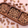 Guofeng Wenwan Gourd Ping'an Fu Wooden Beads Handmade DIY Hand Beads Pendant Mobile Phone Chain Material Loose Beads Accessories