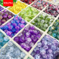 10m glass beads explosion beads ice cracked glass beads hand string beads loose beads loose batch handmade DIY bracelet jewelry beads
