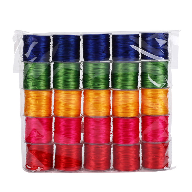 0.8 flat elastic cord beaded bracelet handmade diy jewelry elastic crystal cord bracelet tool elastic cord